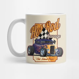 Hot Rod Garage Old School Rules Mug